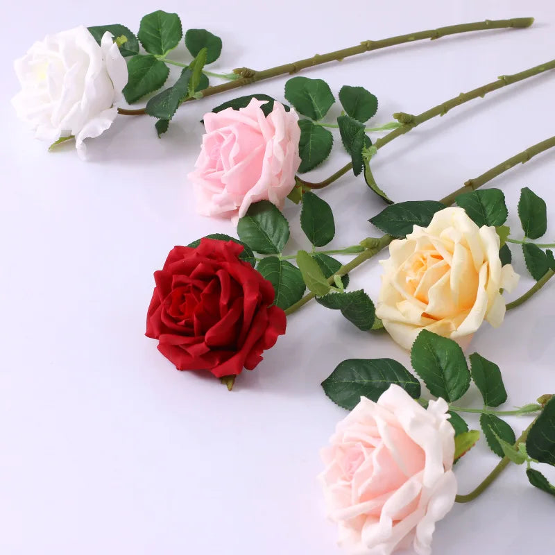 bouquet de mariée en roses artificielles haut de gamme pour mariage et cadeaux - vue 5 sur 10