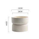 moule en silicone moderne pour pot de fleurs en béton léger et luxueux