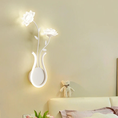 Applique murale LED en forme de plante verte