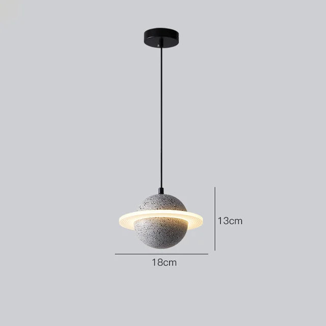 suspension en béton design mini planètes pour décoration intérieure - vue 15 sur 16