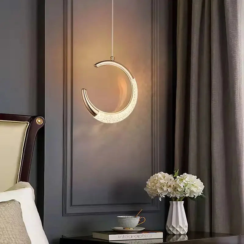 Modern Luxury Simple Ceiling Chandelier Retro Metal Bedhead Living Room Main Dining Room Bedroom Pendant Light Led Home Decor - vue 5 sur 13