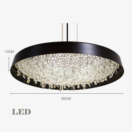 suspension élégante en cristal transparent pour un intérieur moderne - vue 8 sur 12