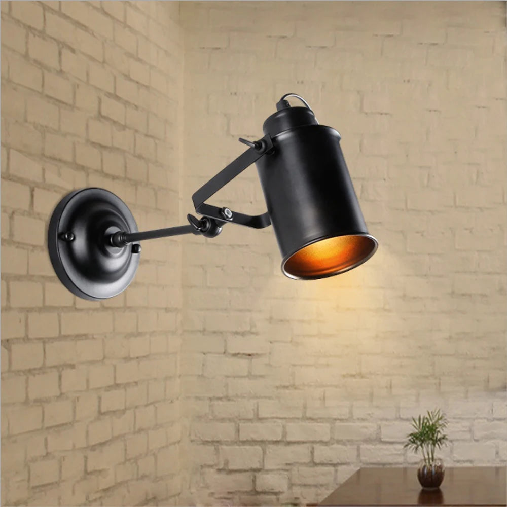 Spot plafond rétro intérieur ajustable style industriel - vue 8 sur 7