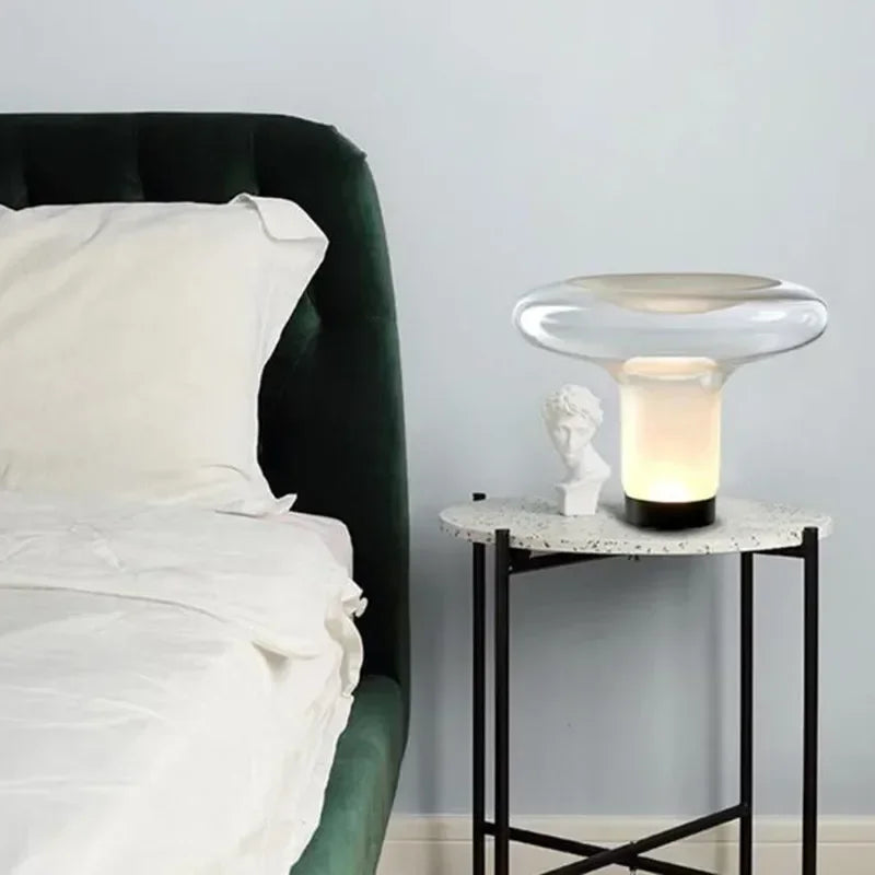 Italy Design Mushroom Table Lamps Glass Desk Light Close to Original for Bedroom Living Room - vue 5 sur 7
