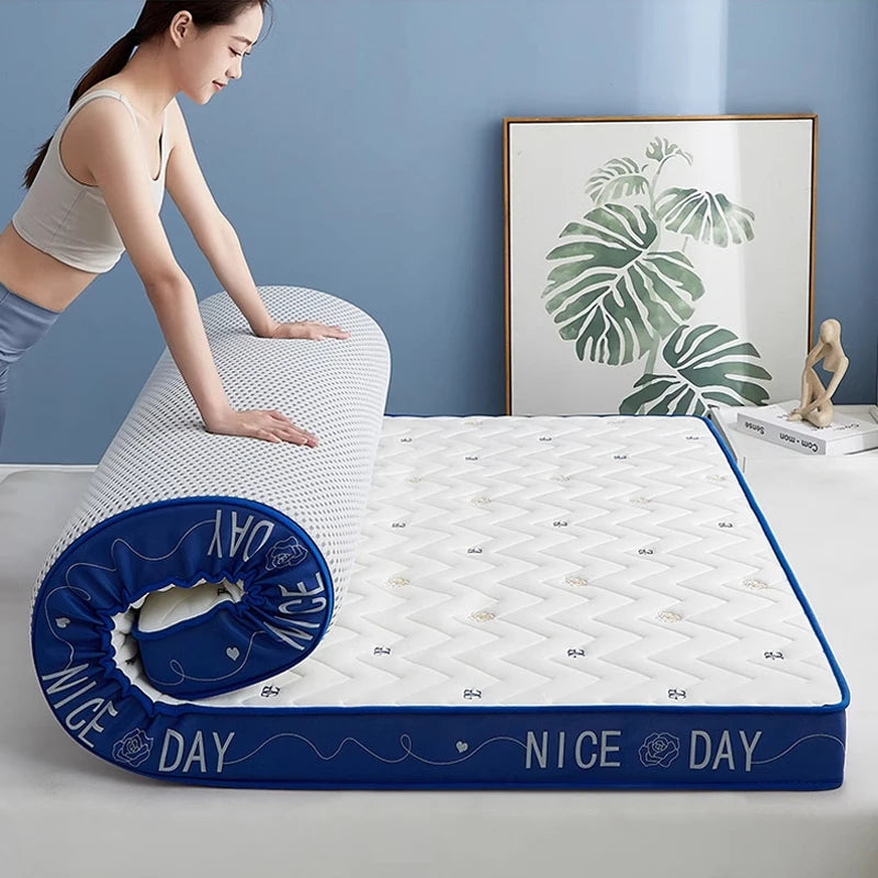 matelas en mousse à mémoire de forme pliable épais et chaud - vue 2 sur 9