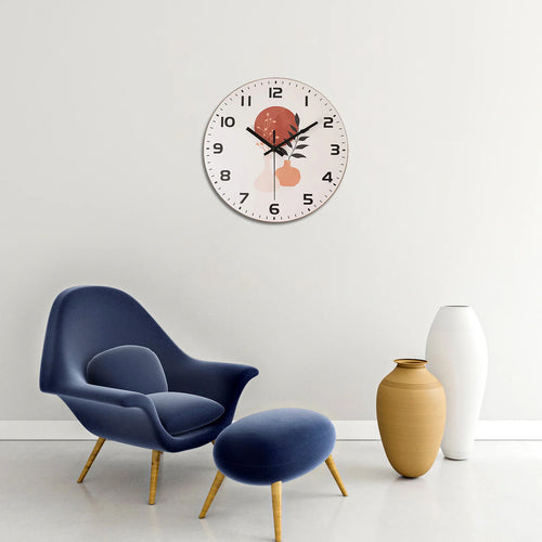 horloge murale en bois moderne pour décoration intérieure silencieuse - vue 6 sur 7
