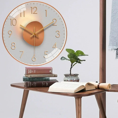 horloge murale silencieuse à piles design moderne pour tous les espaces - vue 5 sur 16