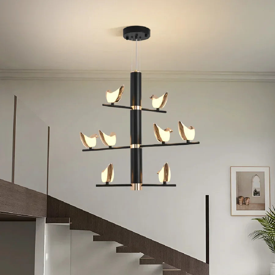 suspension créative en forme d'oiseau pour décoration moderne - vue 2 sur 13