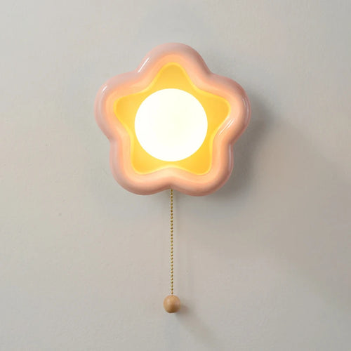 applique murale en céramique fleurs pour chambre enfant - vue 2 sur 6