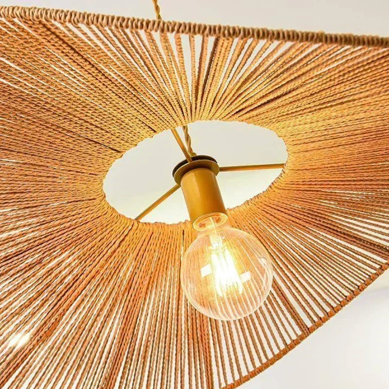 suspension japonaise en corde de chanvre pour décoration moderne - vue 6 sur 21