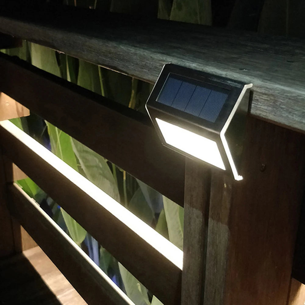 applique murale solaire 3 led capteur mouvement étanche jardin patio 1-4 pièces - vue 5 sur 9