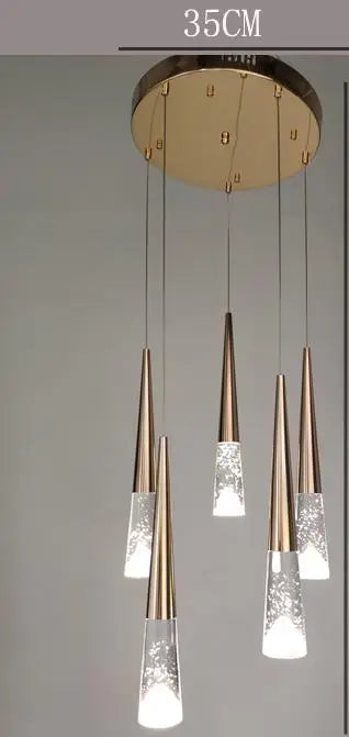 suspension moderne en cristal pour éclairage intérieur élégant - vue 16 sur 16