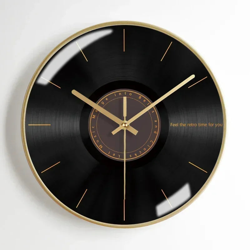 horloge murale moderne en métal esthétique et silencieuse - vue 17 sur 17
