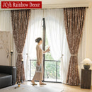Rideau occultant motif plante style moderne salon chambre