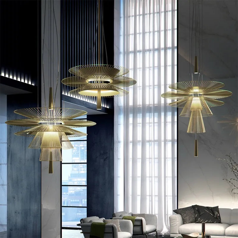 Lustre LED design nordique pour salon salle à manger cuisine Tables à manger barre lampe de chevet décor à la maison luminaire suspendu