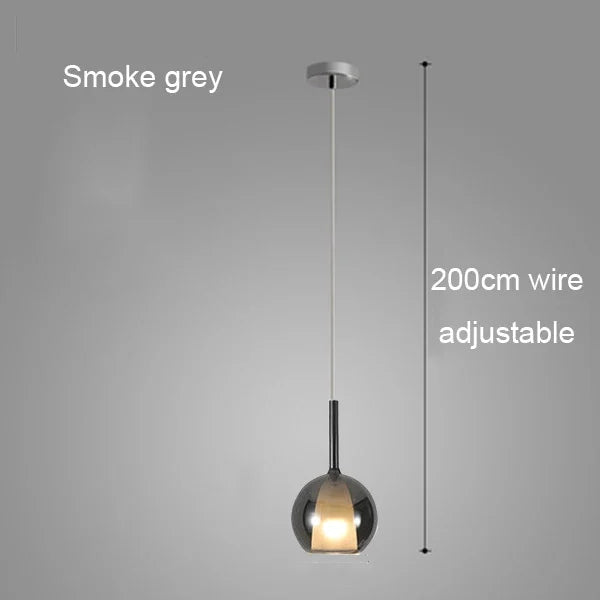 lustre moderne abat-jour en verre pour décoration intérieure - vue 12 sur 15