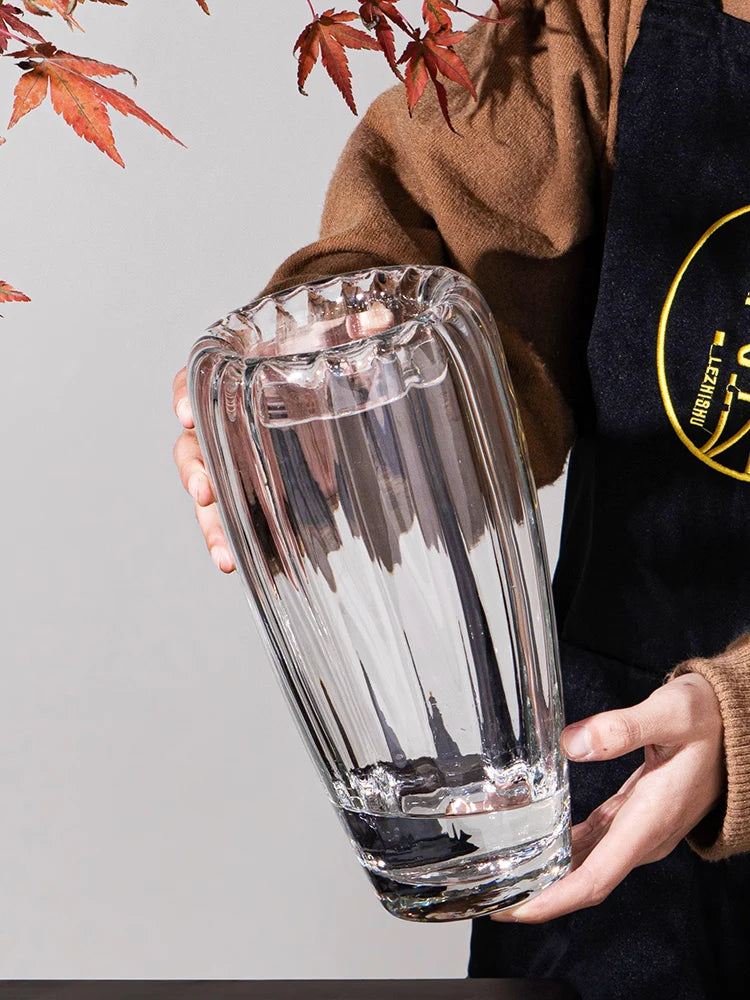 vase en verre pour arrangement floral et décoration élégante - vue 5 sur 10