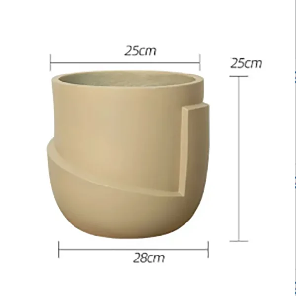 moule en silicone moderne pour pot de fleurs en béton léger et luxueux - vue 21 sur 22