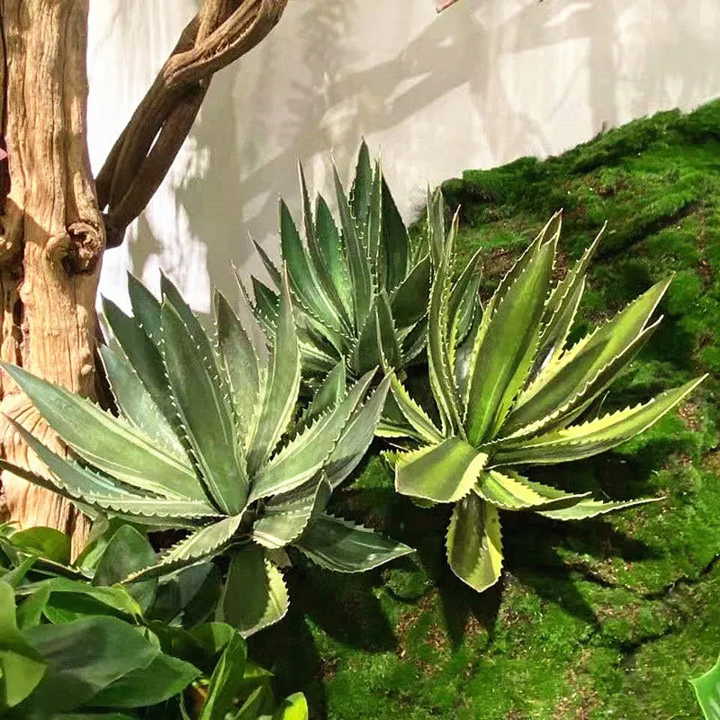 plantes succulentes artificielles aloe vera décoration intérieure et extérieure - vue 6 sur 8