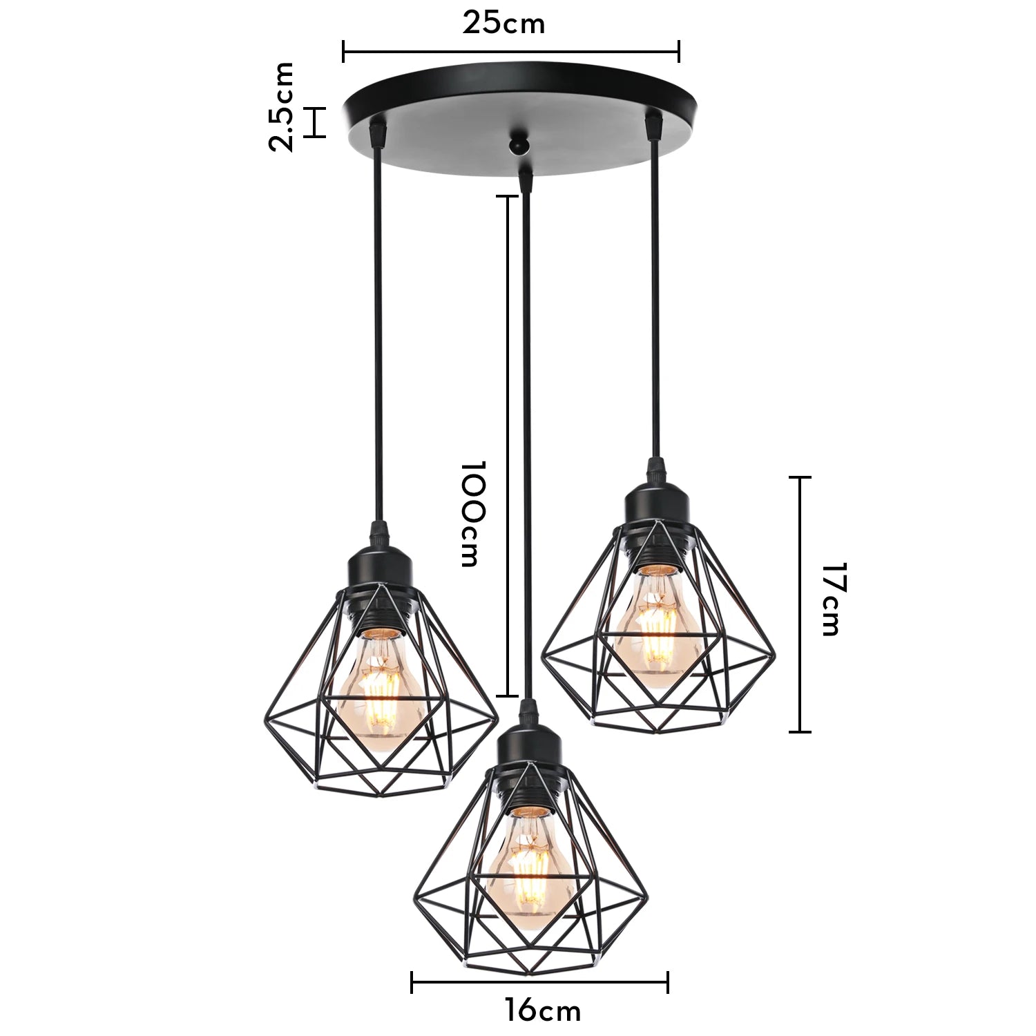 suspension moderne à têtes led pour intérieur design - vue 12 sur 22