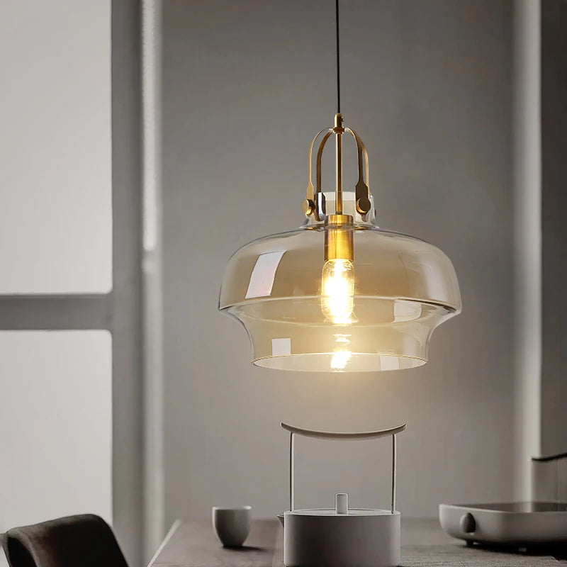 suspension en verre nordique pour décoration moderne de votre intérieur - vue 4 sur 9
