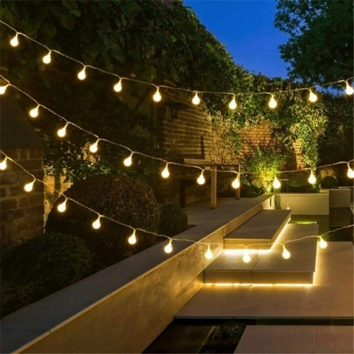 guirlande lumineuse led en forme de boule pour extérieur et décoration festive - vue 3 sur 9