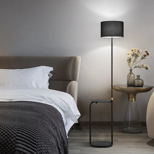 lampadaire minimaliste multifonctionnel avec interrupteur à pied - vue 5 sur 7