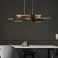 lustre nordique post-moderne 	 en acier inoxydable led personnalisé
