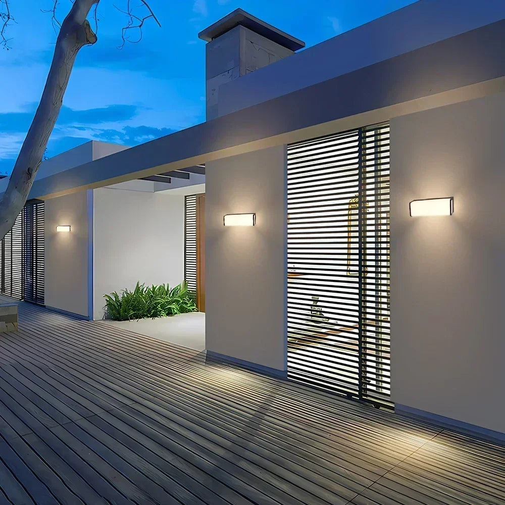 Applique murale LED étanche extérieure IP65 éclairage extérieur LED moderne porche lumières balcon jardin lumières applique extérieure 110V 220V - vue 7 sur 7