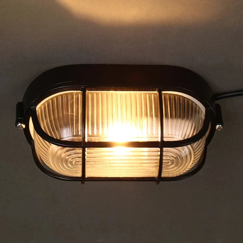 E27 rétro éclairage extérieur LED étanche appliques murales pour jardin cour balcon couloir plafonniers cuivre Vintage applique 220V - vue 5 sur 14