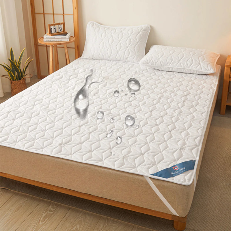 protecteur de matelas imperméable et silencieux avec sangles élastiques