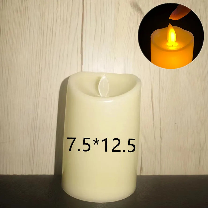lampe à poser électrique avec bougies sans flamme pour décorations festives - vue 14 sur 14