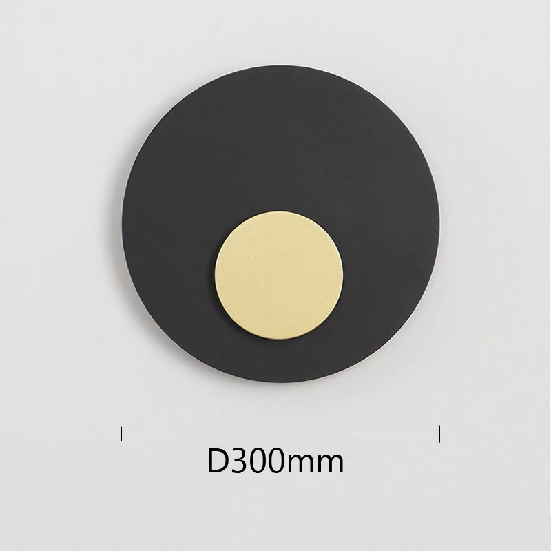applique murale led lune dorée style nordique décoratif - vue 6 sur 8