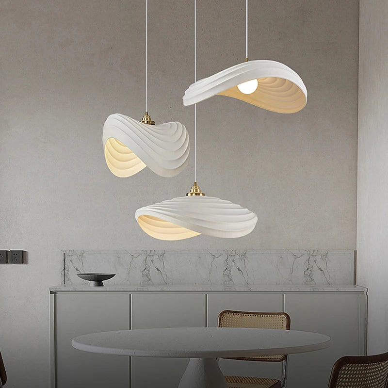 lustre style wabi sabi nordique led pour décoration maison - vue 2 sur 22