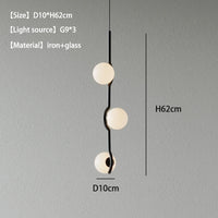 lustre minimaliste boule de verre Luces à LED pour chambre salon salle à manger maison lumière