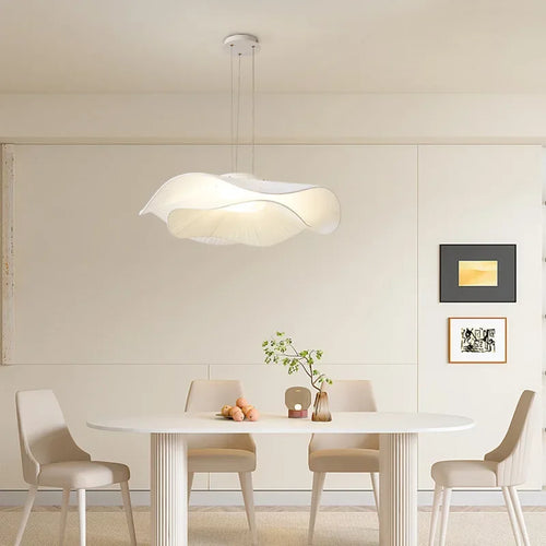 lustre en tissu à led pour un intérieur moderne et minimaliste