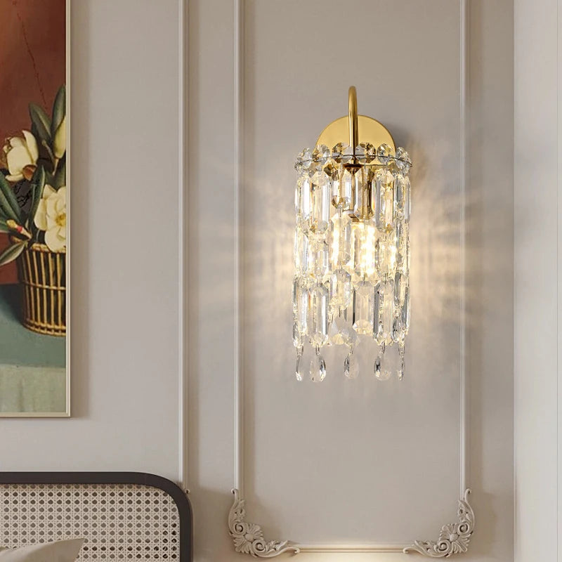 applique murale led en cristal pour intérieur élégant - vue 3 sur 7