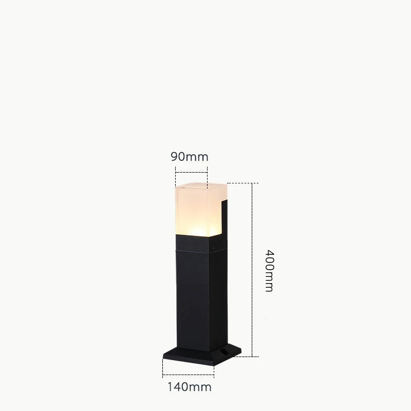lampe extérieure moderne imperméable pour jardin et chemin