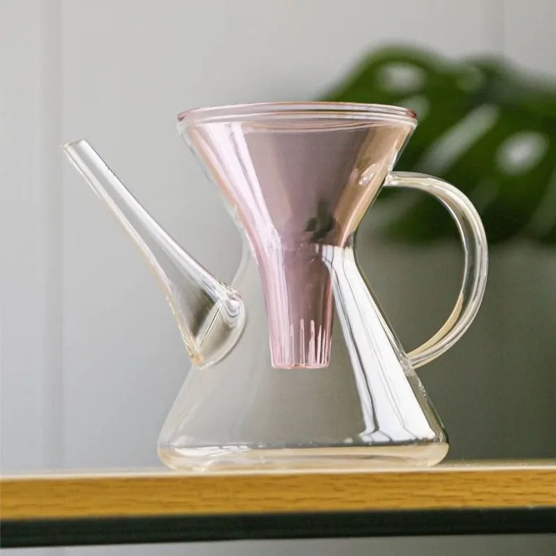 Theiere kung fu verre avec infuseur separation rapide