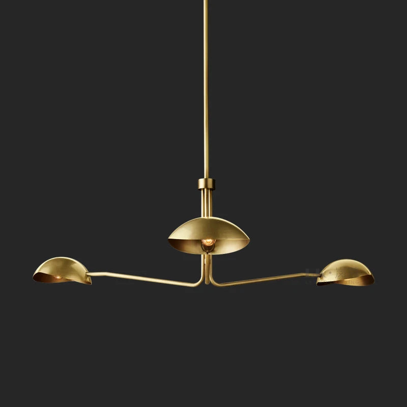 Lustre Moderne style néoclassique couleur cuivre