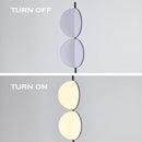 lampadaire led design nordique à lames rotatives pour décoration
