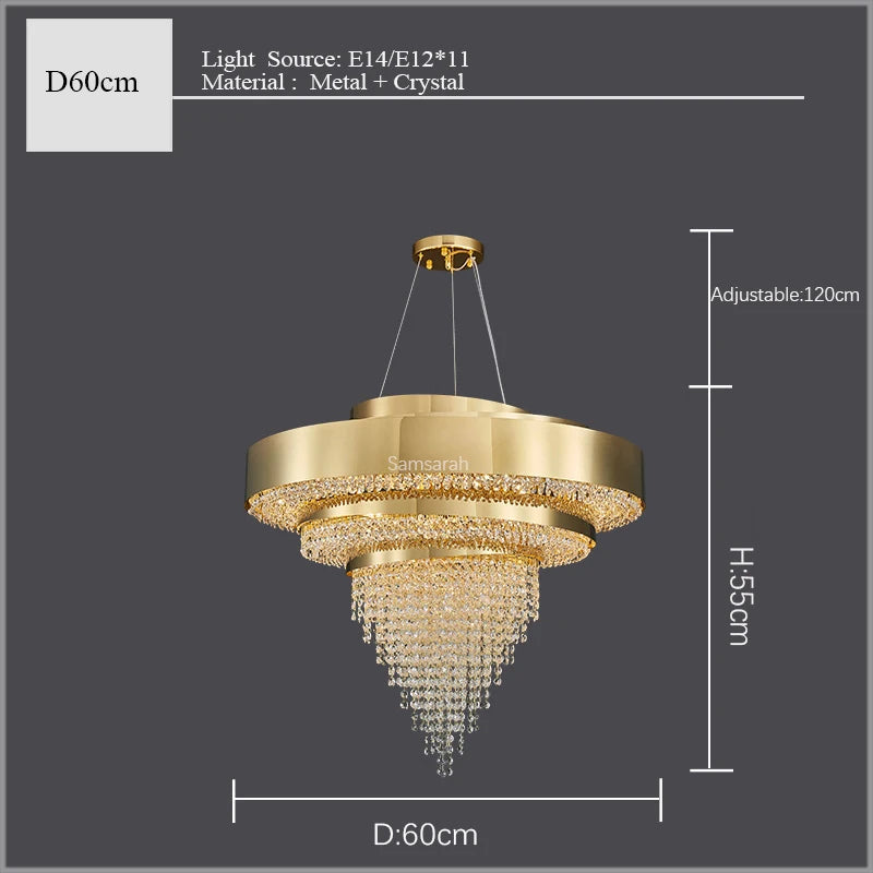 lustre en cristal design moderne pour une décoration élégante