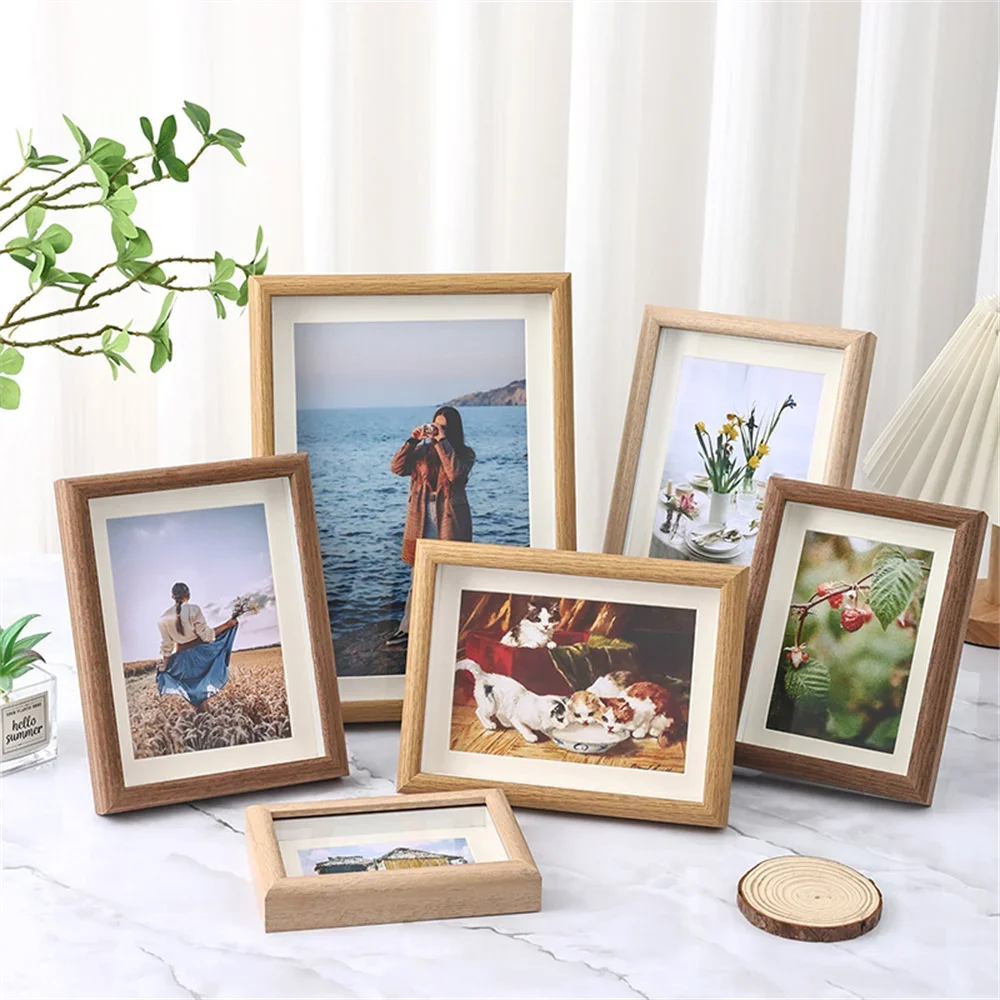 cadre photo en bois pour portraits de famille et souvenirs - vue 2 sur 9