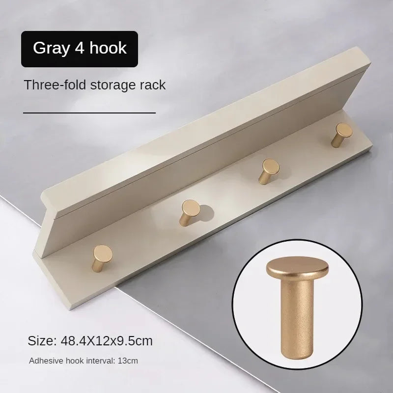porte-manteau mural en bois pour rangement créatif et pratique - vue 8 sur 15