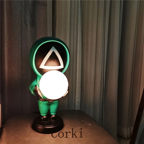 lampe de table astronautes design nordique veilleuse 3D décorative - vue 11 sur 10