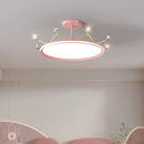 plafonnier en forme de couronne pour chambre d'enfant princesse protection des yeux