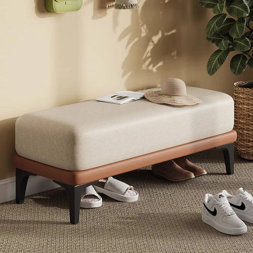 tabouret en velours moderne nordique pouf unique et peu encombrant