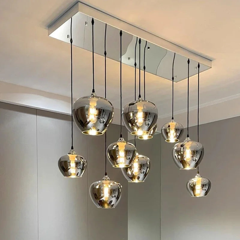 lustre en verre pour un éclairage intérieur élégant