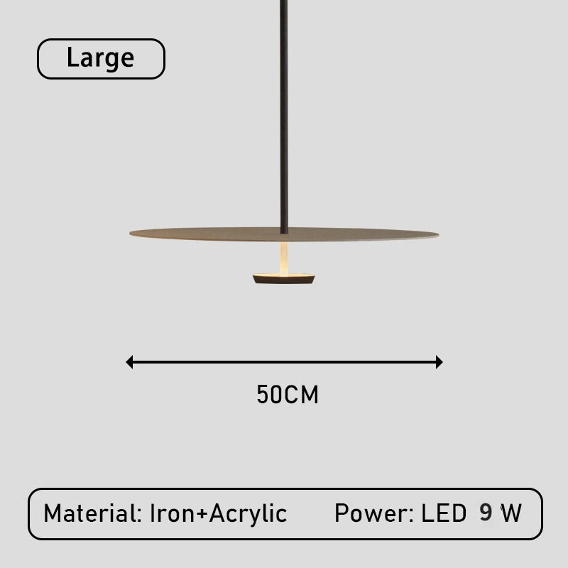 lustre led annulaire minimaliste suspendu - vue 7 sur 8