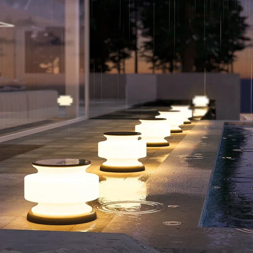 lampe solaire étanche pour éclairage extérieur moderne jardin et paysage - vue 3 sur 8